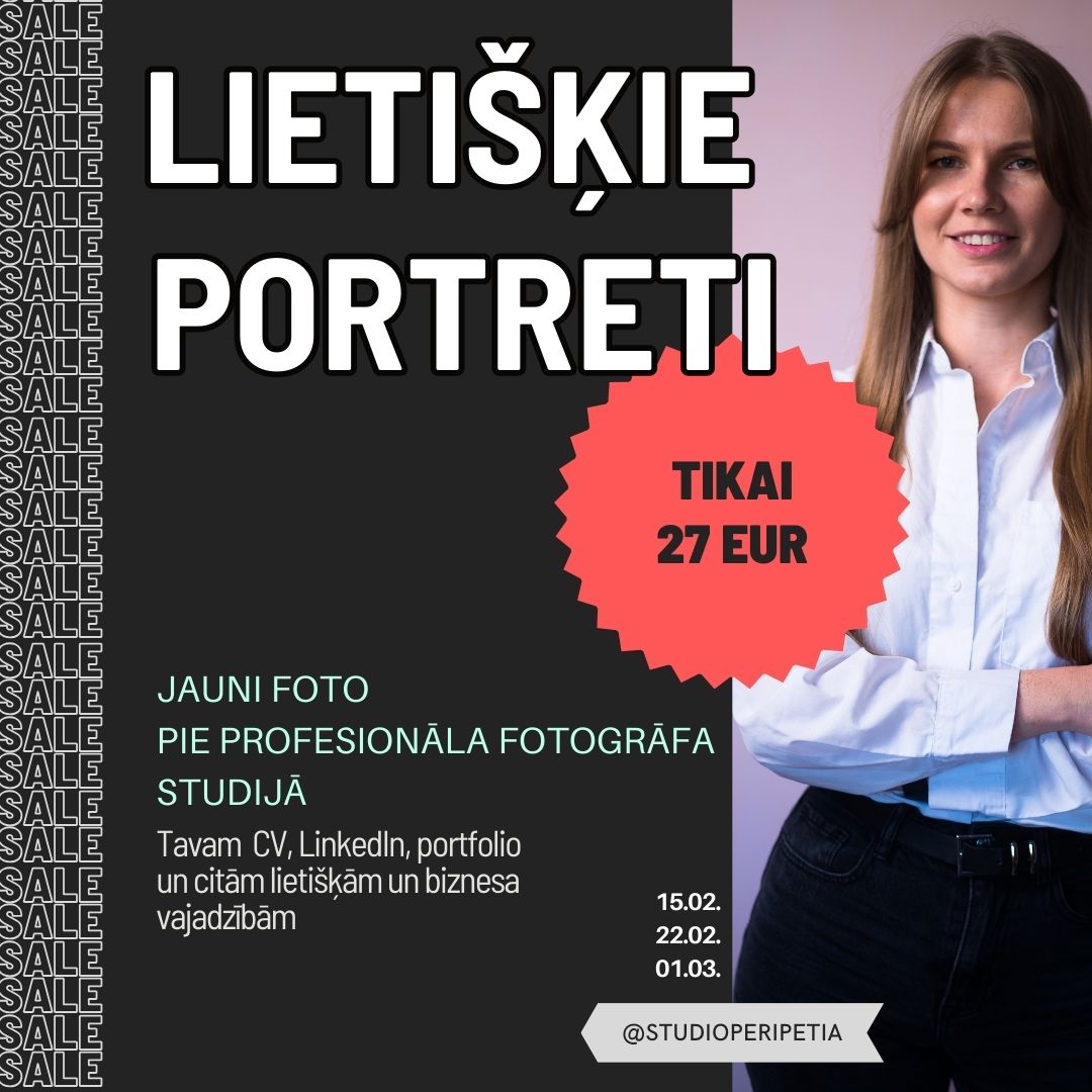 Studio Peripetia lietišķo portretu promo dienas